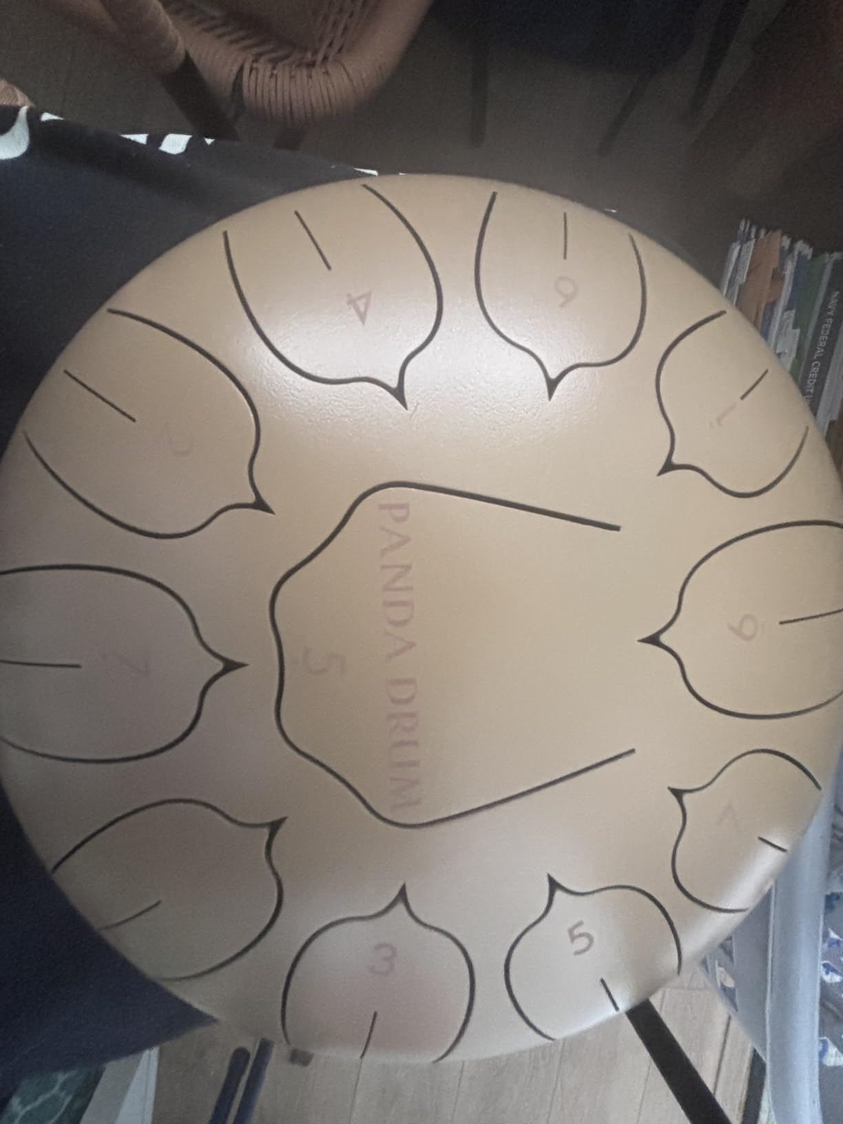 Panda Drum Plus (Sandstone) | Steel Tongue Drum | 11 Inch | Calming Handpan customer photo 1