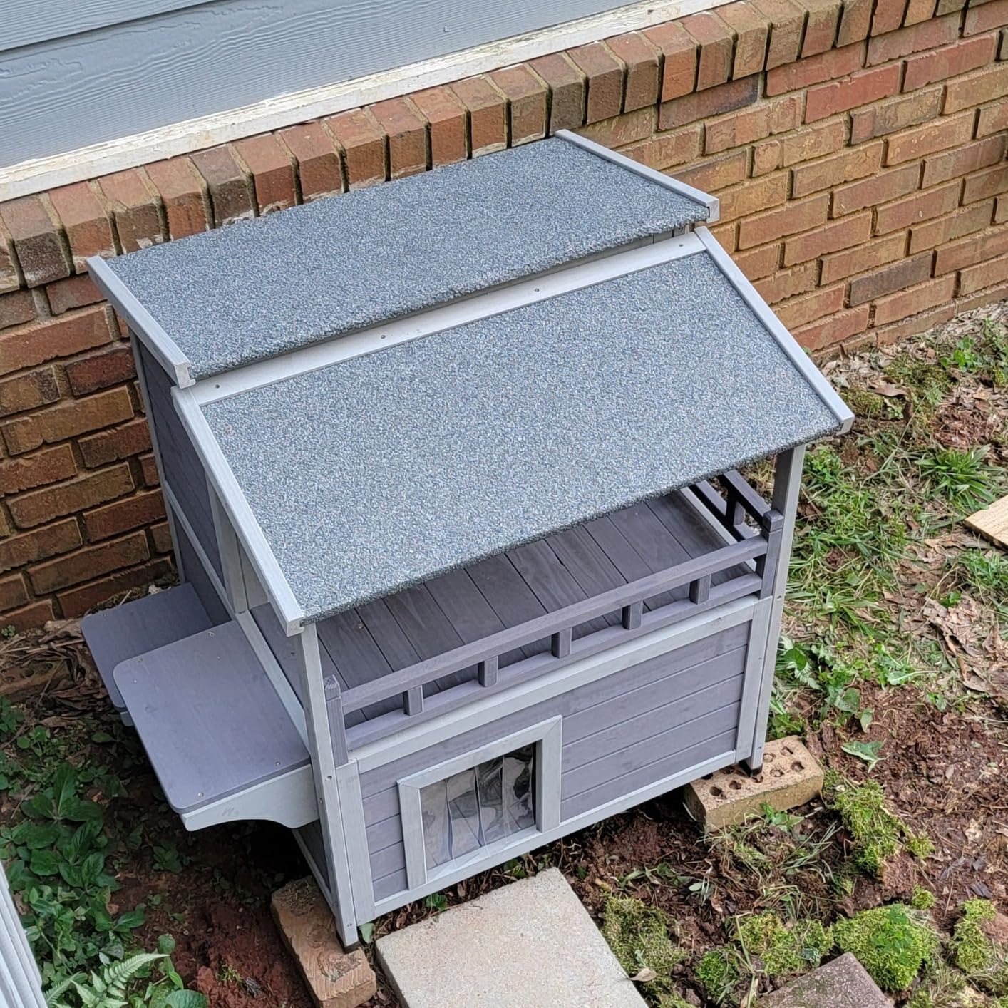 Aivituvin Heated Cat House Outdoor Two-Story Insulated Wooden customer photo 1