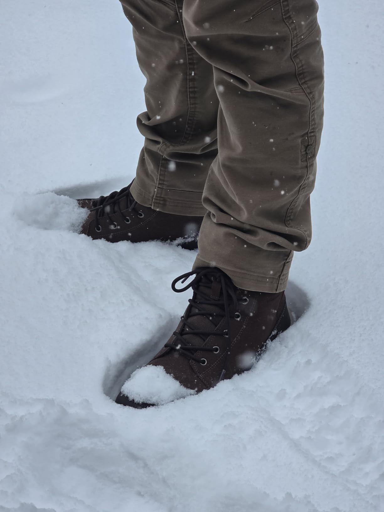 Snow Boots for Men Waterproof Outdoor Casual Winter Boot Lightweight with Arch Support customer photo 2