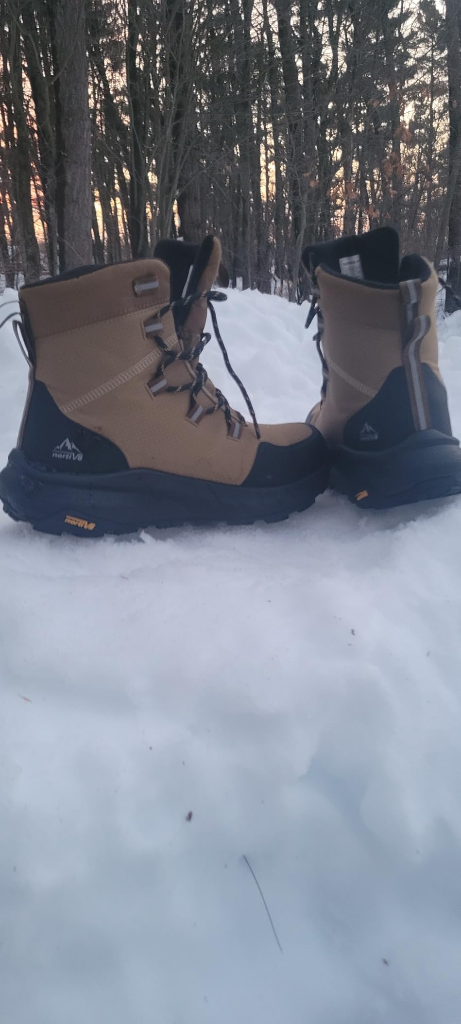 NORTIV 8 Men's Wide Winter Boots Grip on Snow Ice customer photo 1