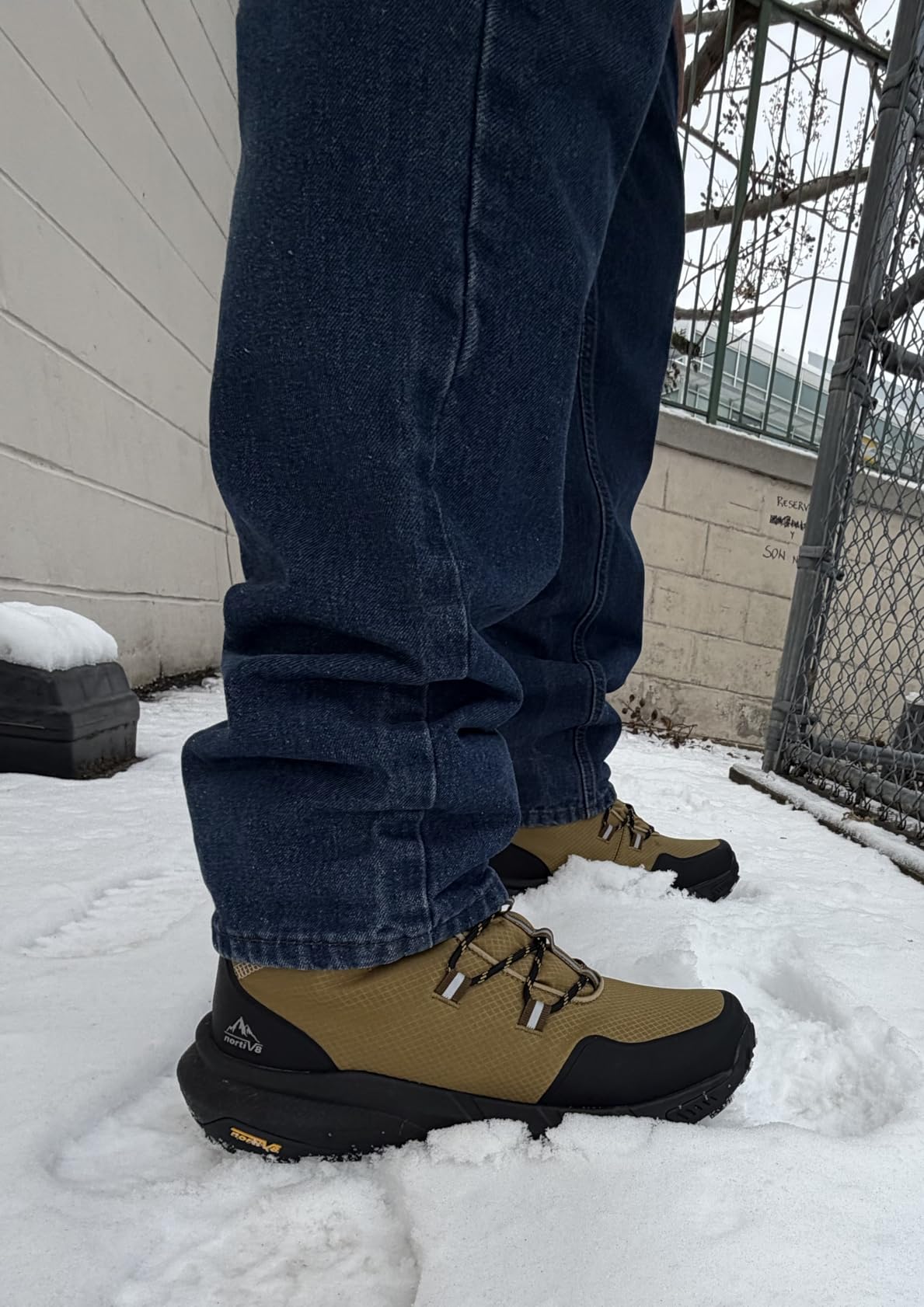 NORTIV 8 Men's Wide Winter Boots Grip on Snow Ice customer photo 2