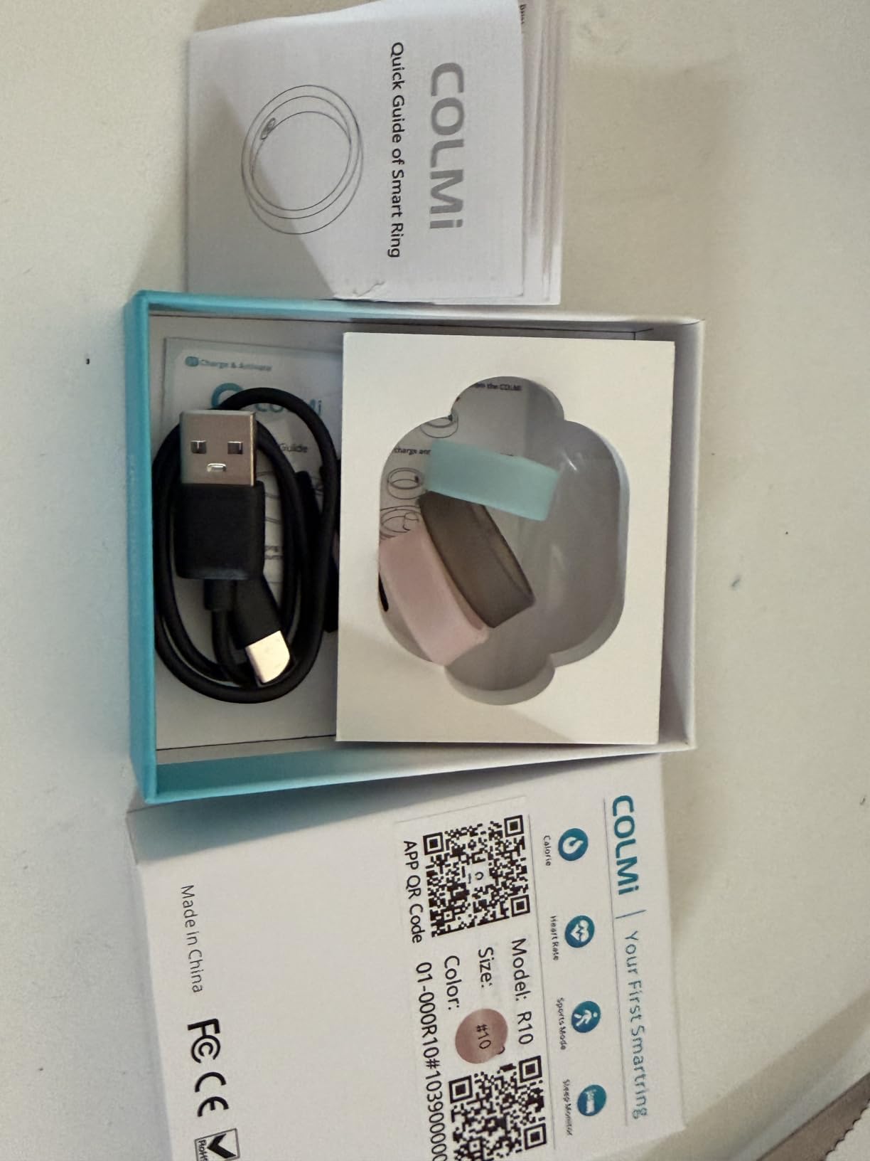 COLMI R10 Smart Ring, Sleep Health & Skin Temperature & 5ATM(Silver, 9) customer photo 1