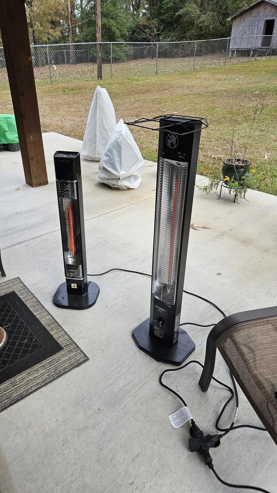 2S Fast Heating Infrared Outdoor Heater, 9 Heating Levels Electric Patio Heater with Motion Sensor, 34 In 9H Timer Wall Mounted Garage Heaters, for Porch, Gazebo, Workshop and Indoor customer photo 1