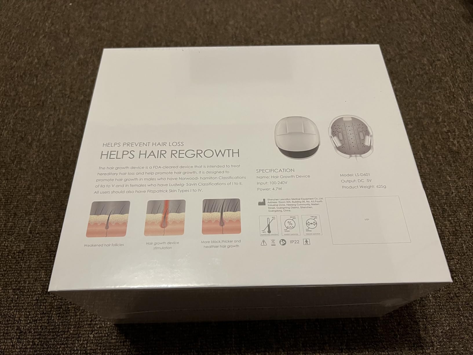 Red Light Therapy for Hair Growth Laser Cap - FDA Cleared Laser Therapy Device - Promotes Hair Regrowth Alopecia Treatment for Men & Women customer photo 1