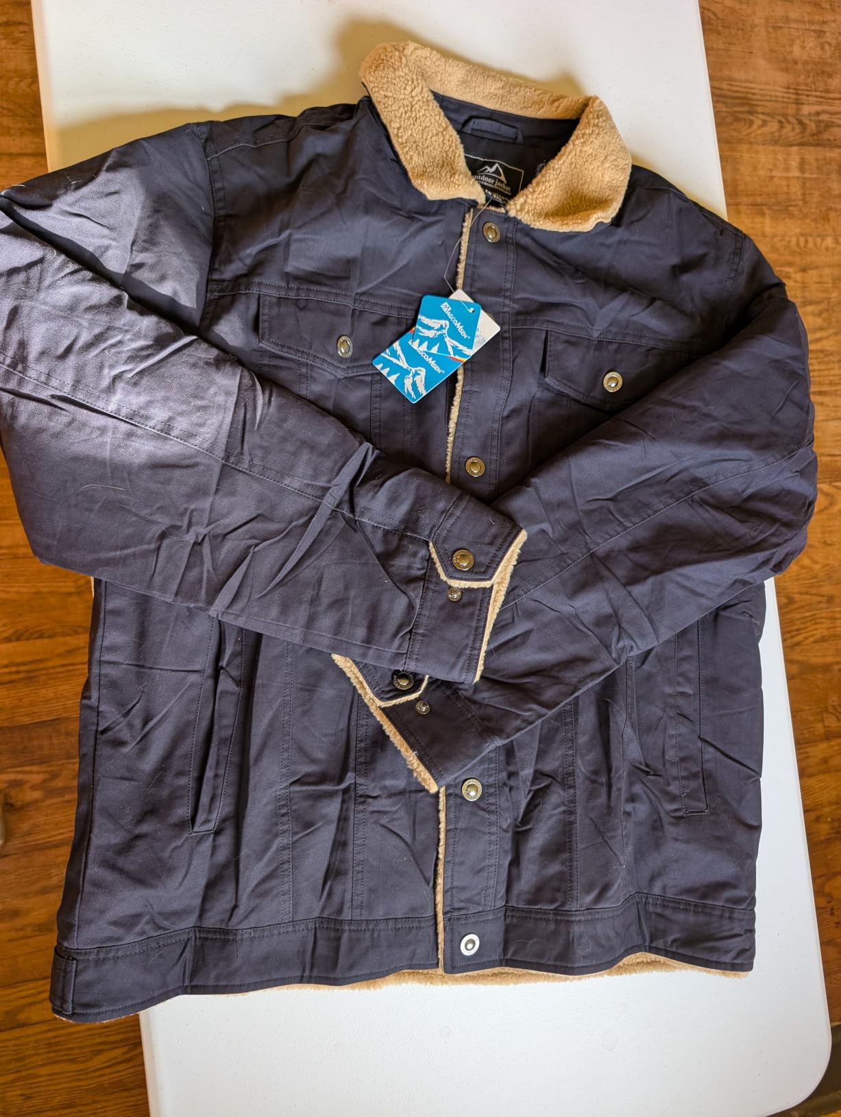 MAGCOMSEN Winter Jackets for Men Thick Thermal Fleece Lined Coats Warm Cotton Sherpa Jacket Work Cargo Multi Pockets customer photo 1