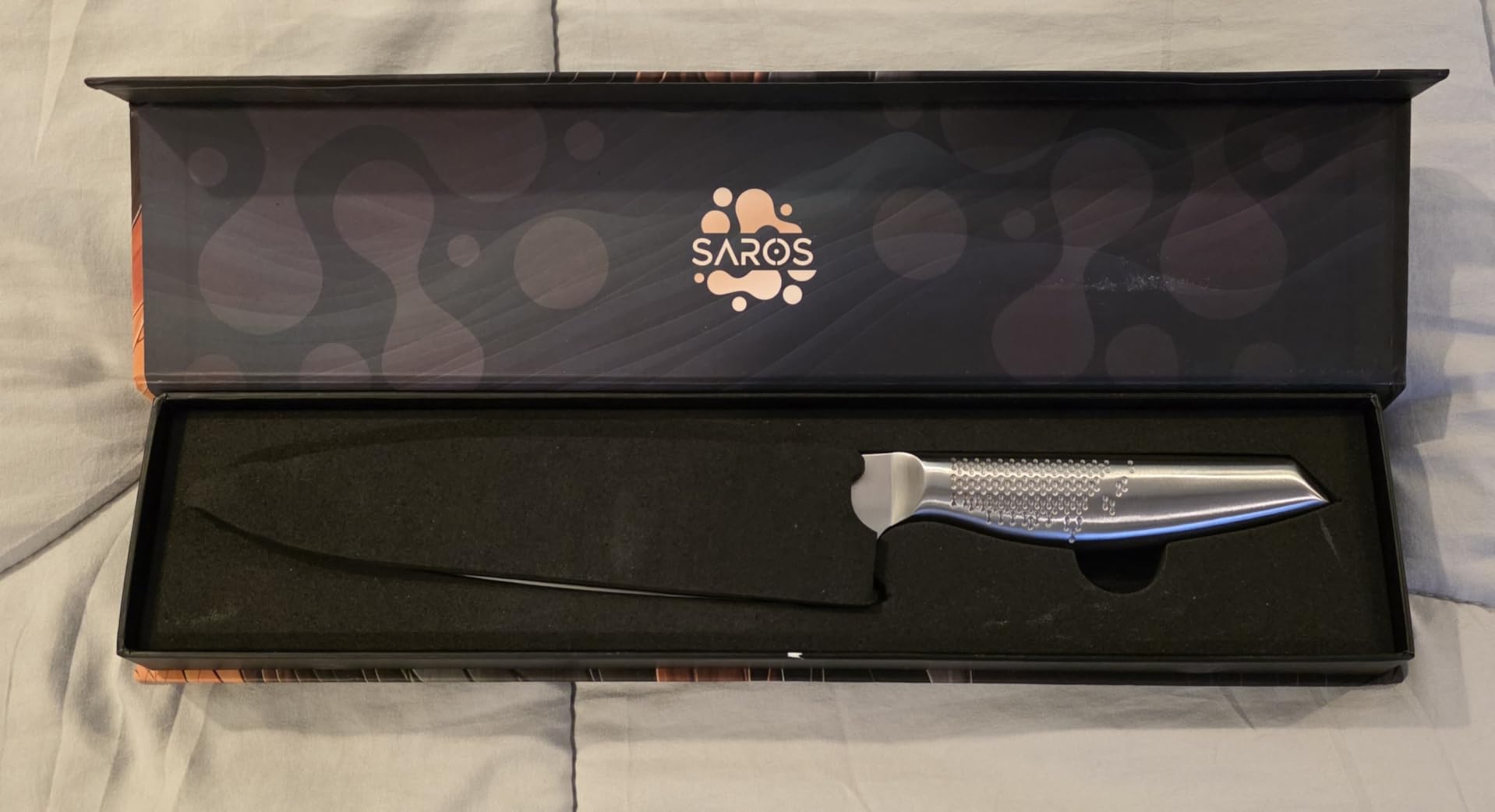 8 Inch Japanese Kitchen Knife - Professional Gyuto Chef Knife (Gift Box) | Made of 1.4116 German Steel, All-Steel Anti-Slip Handle, Razor Sharp Blade for Home & Restaurant customer photo 2