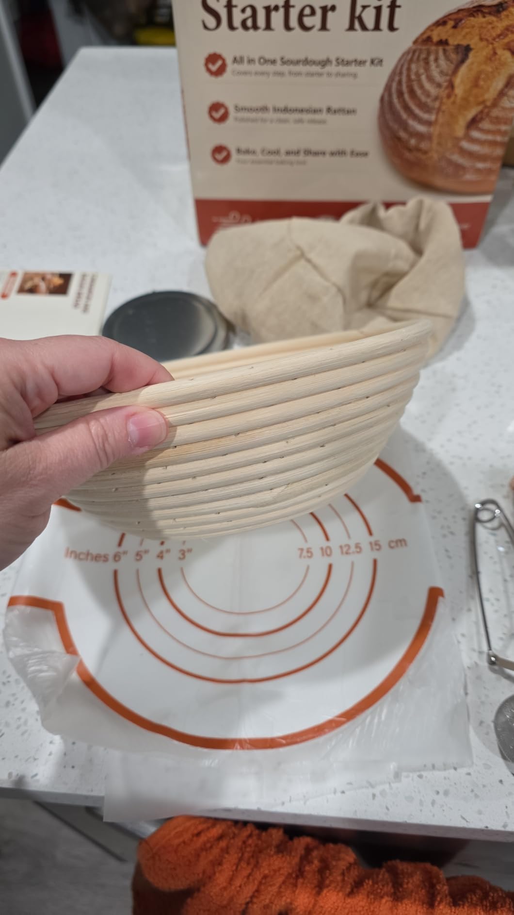 Umite Chef Sourdough Starter Kit, Banneton Bread Proofing Baskets Set customer photo 1