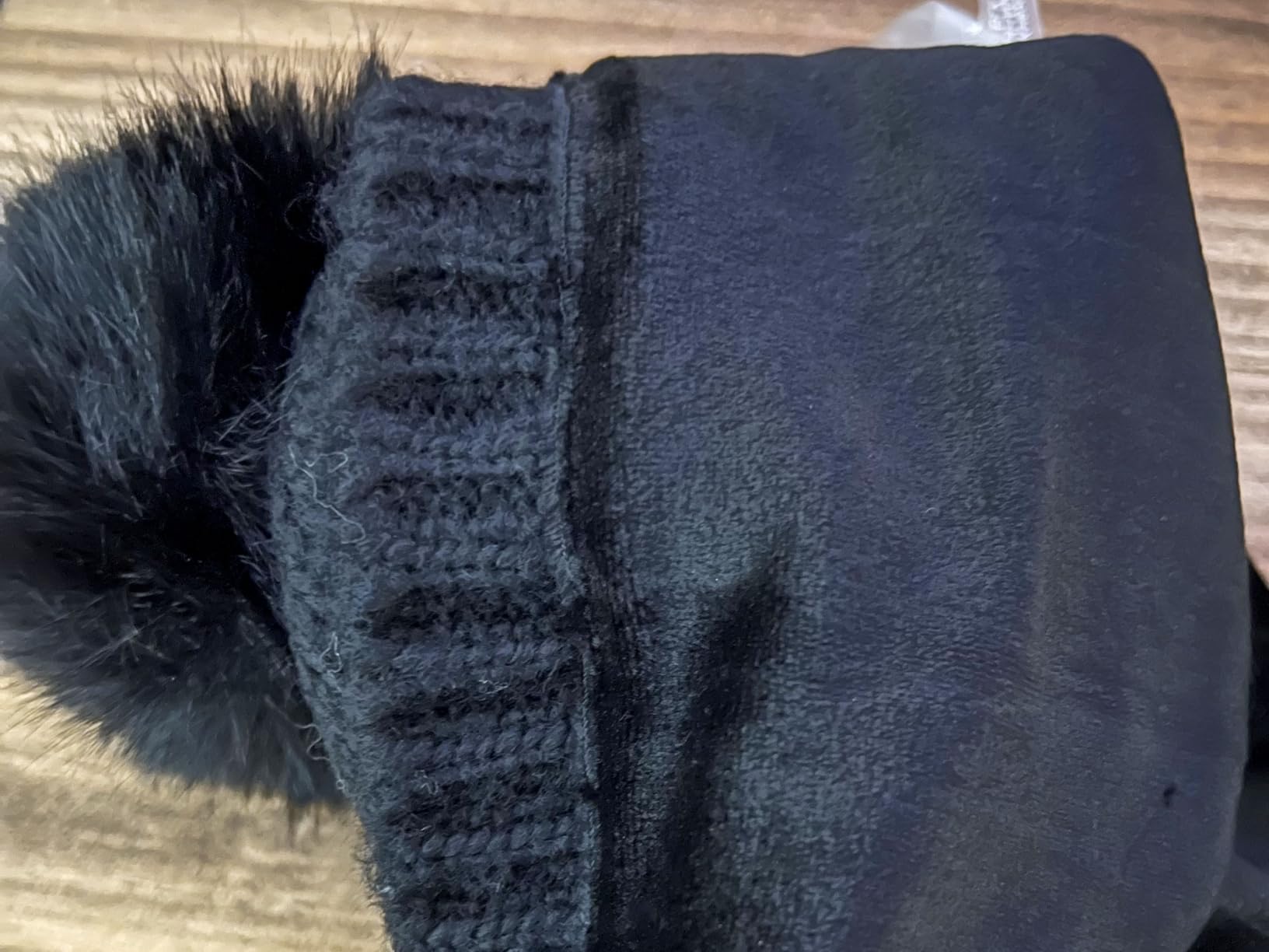 Karl Lagerfeld Women's Star Power Faux Fur Beanie customer photo 2