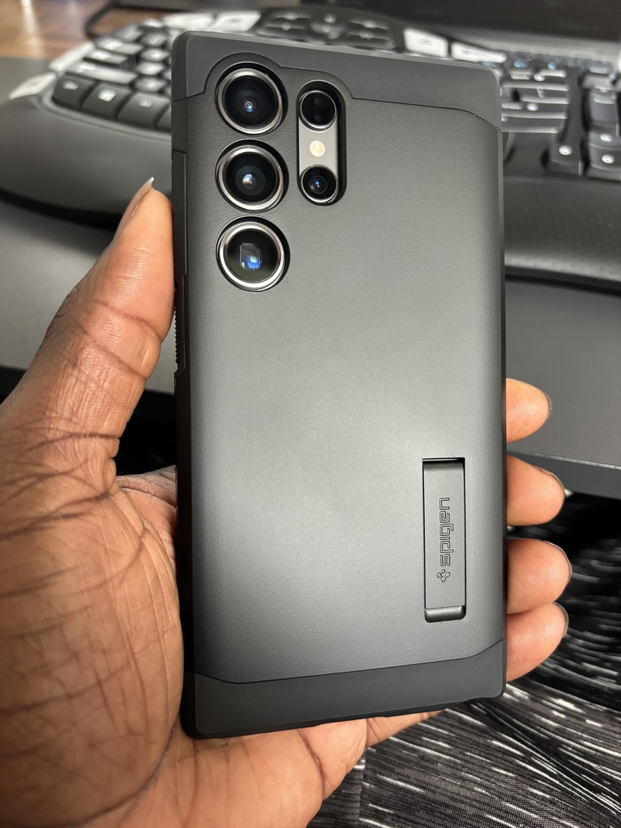 Spigen for Galaxy S26 Ultra Case, Tough Armor MagFit [Kickstand] [Compatible with MagSafe] [Military-Grade Protection] - Black customer photo 1