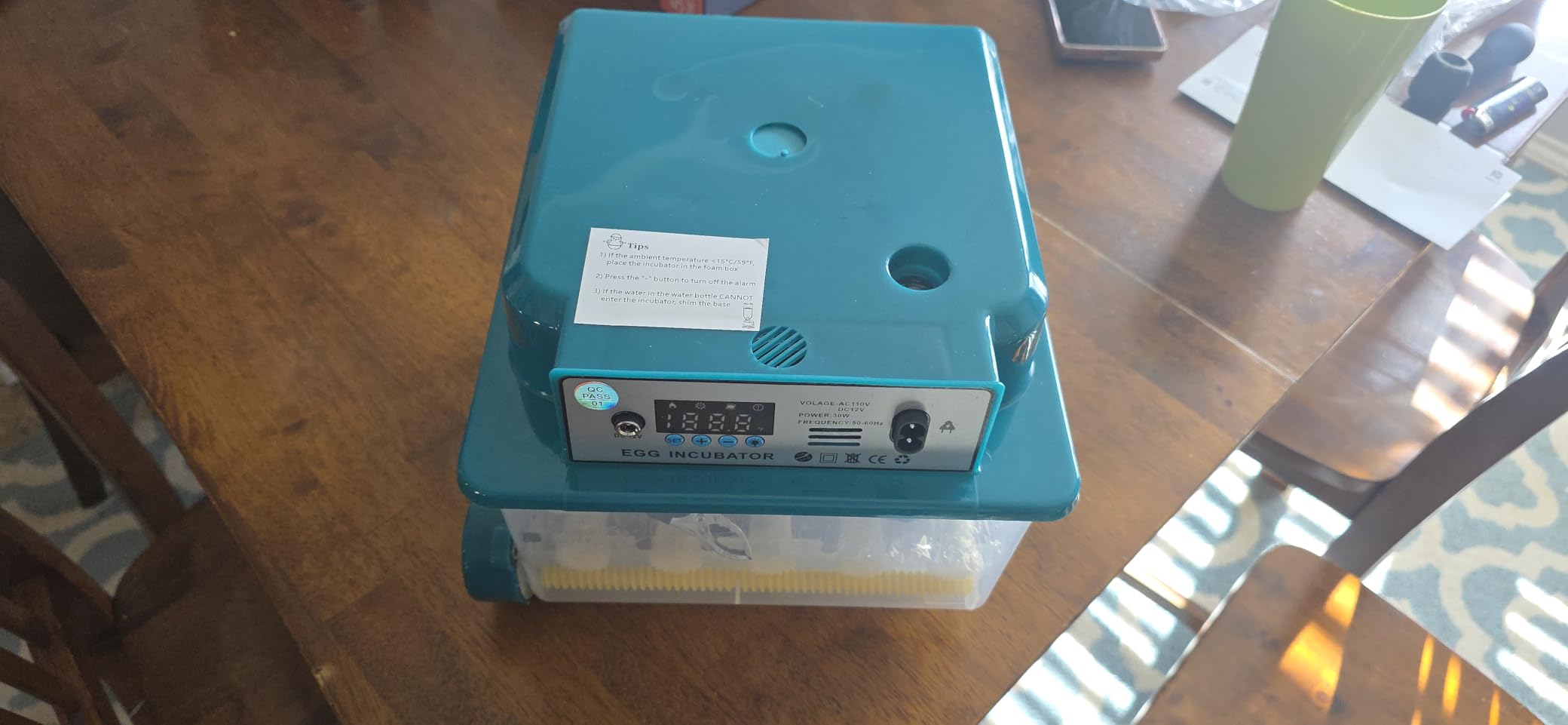 CoInceptus 36 Eggs Incubators for Hatching Eggs,Egg Incubator with 4 Automatic Incubate Mode,Chicken Incubator with Automatic Egg Turning Humidity Display,Quail Egg Incubator with Egg Candle customer photo 1