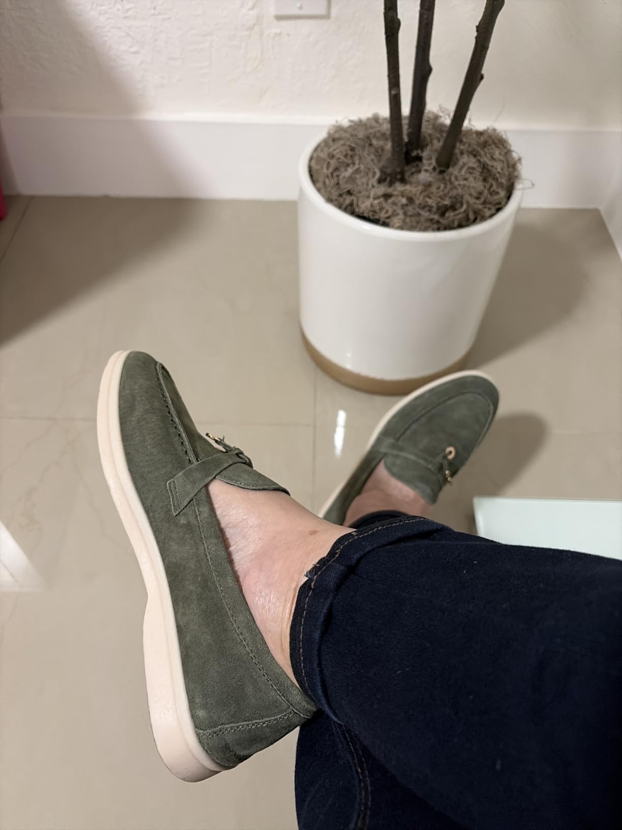 Project Cloud 100% Genuine Leather Slip-on Casual Loafers for Women customer photo 2