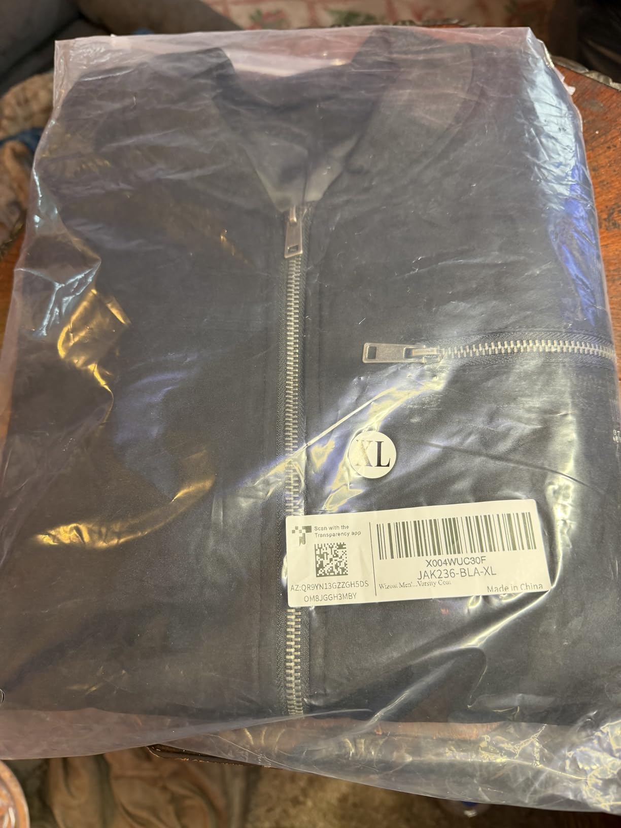 Wizoat Men's Suede Bomber Jacket Casual Lightweight Vintage Jacket Varsity Coat customer photo 2