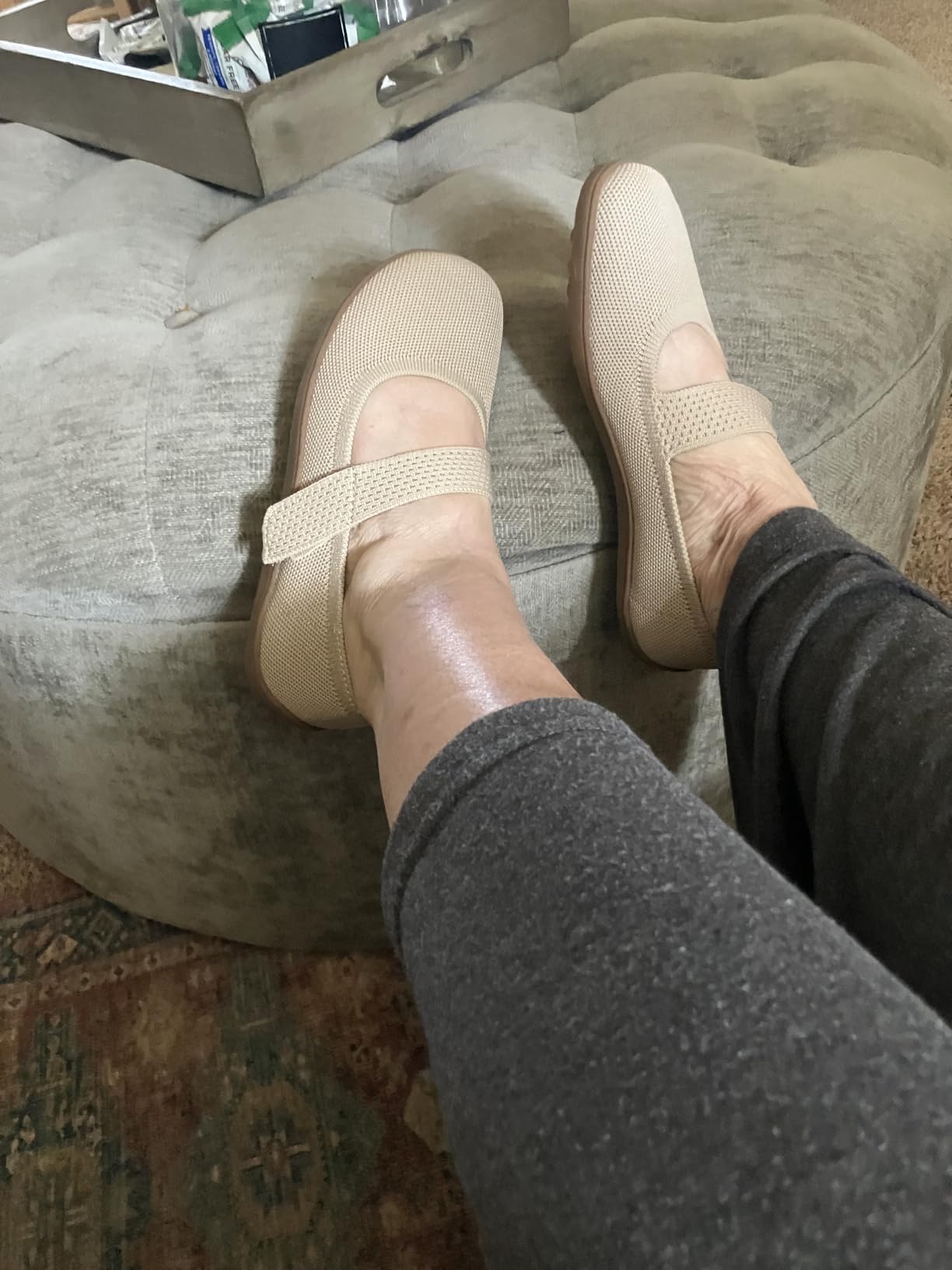 DREAM PAIRS Women's Mary Jane Wide Toe Ballet Flats customer photo 2