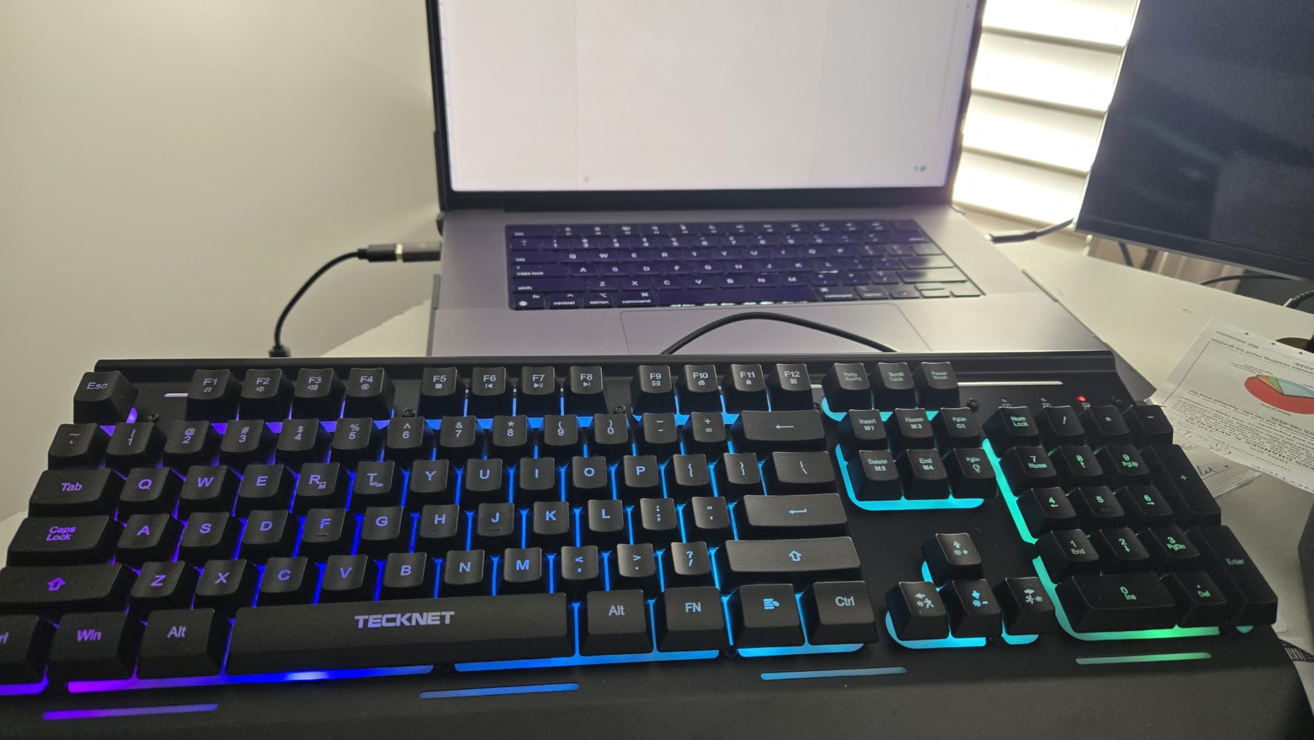 TECKNET Wireless Gaming Keyboard, 4000mAh Rechargeable Keyboard customer photo 1