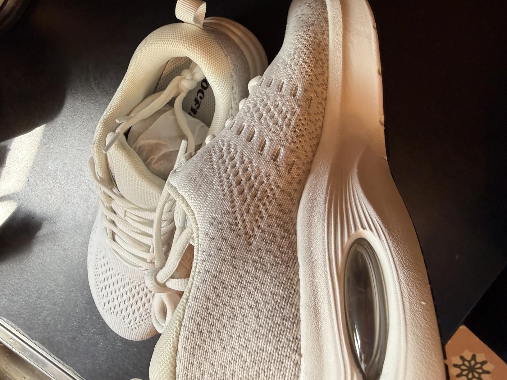 Womens Wide Orthopedic Walking Shoes with Cushioned Arch Support Lace-Up Running Sneakers customer photo 2
