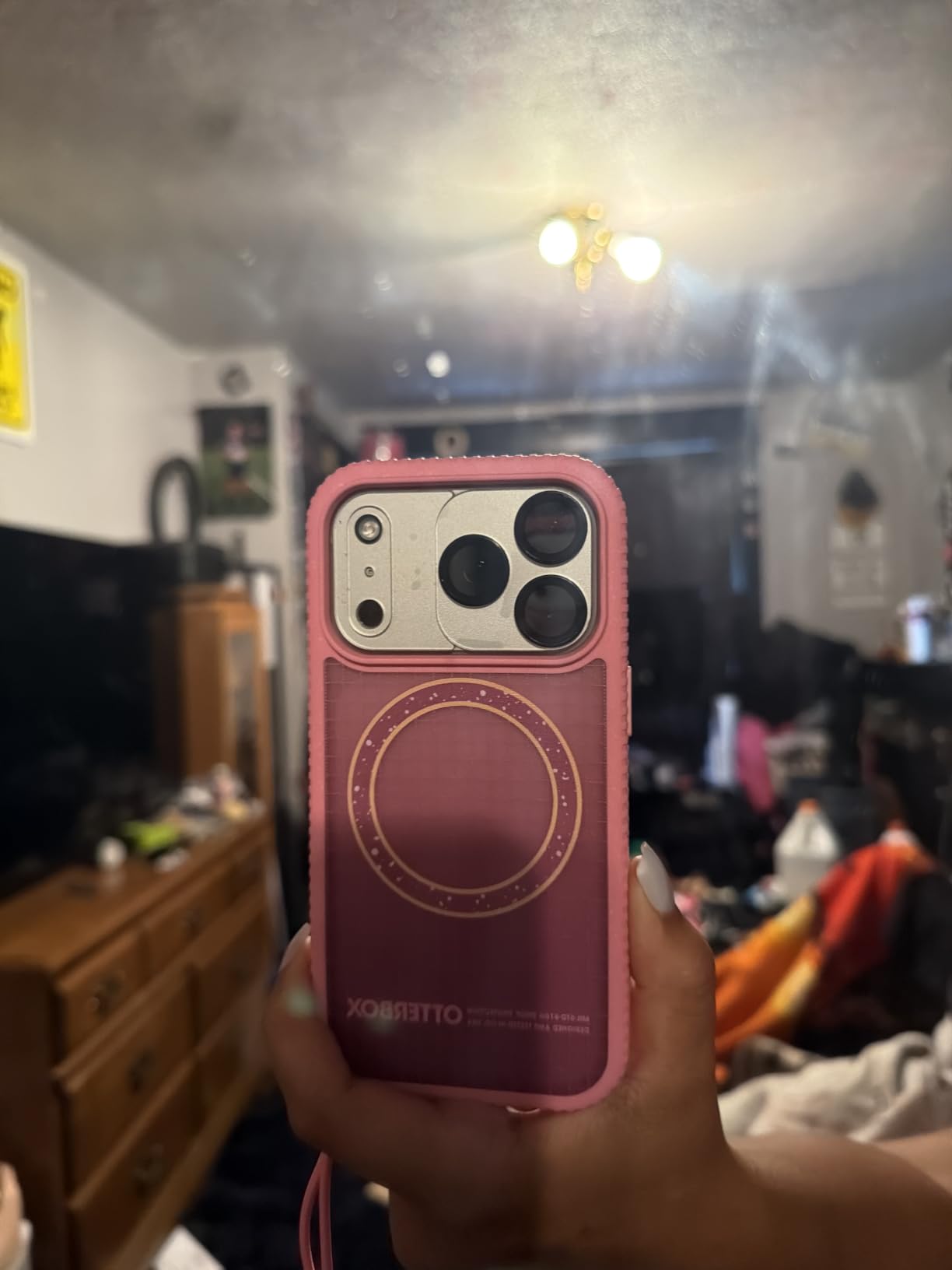 OtterBox Sole Series Phone Case for iPhone 17 Pro Max - Xtra Hot Pink | Grippy iPhone Case with Tread Edges, Protective iPhone Case with Finger Loop, Magsafe Compatible customer photo 2