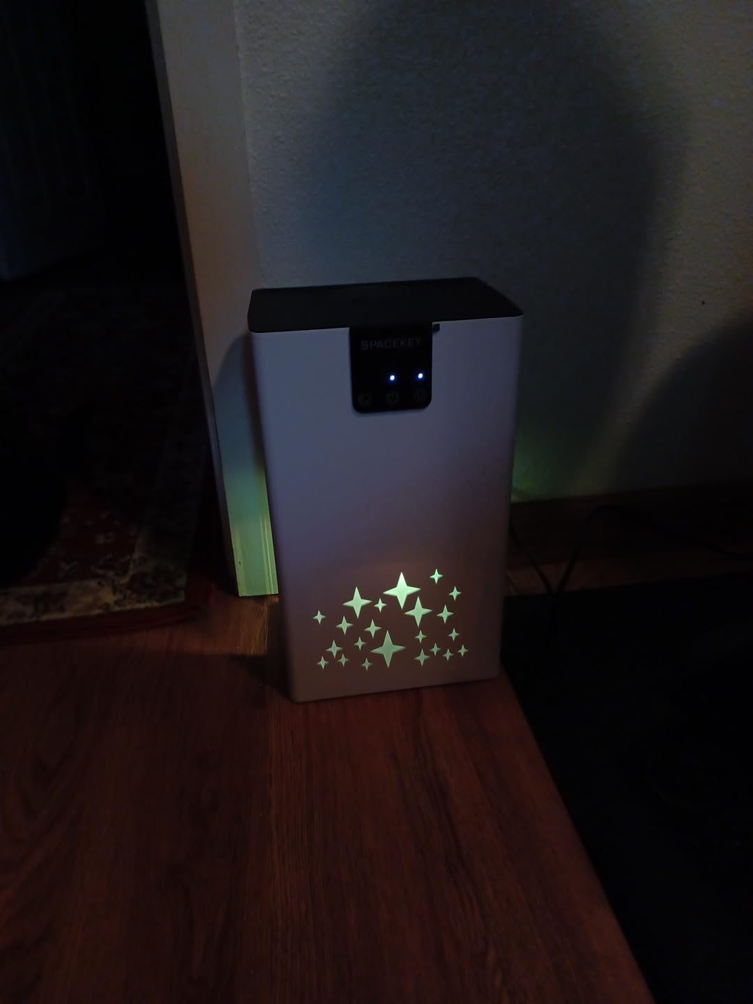 Dehumidifier, 95 OZ Water Tank Dehumidifiers for Home with Auto Shut Off, 1000 sq. ft. Dehumidifier for Bedroom Bathroom Basement Rv with 7 Color Light, Quiet Dehumidifiers with Sleep Mode, White customer photo 1
