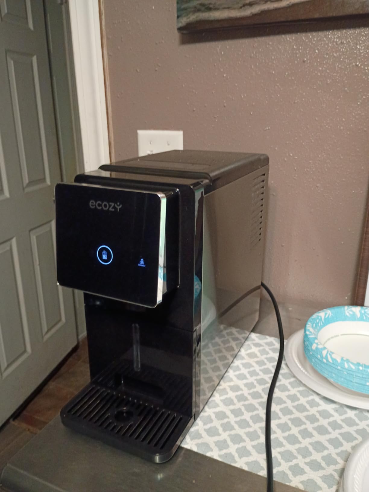 ecozy Nugget Ice Makers Countertop Dispenser, 40lbs Per Day, Touch-Free Ice customer photo 2