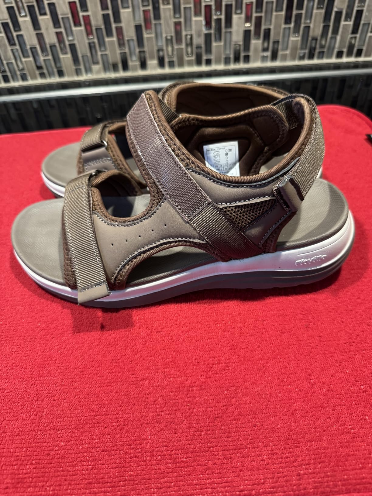 FitVille Wide Orthopedic Women's Sandals Wide Width Walking Sandals for Women Plantar Fasciitis & Swollen Feet with Adjustable Ankle Strap customer photo 2