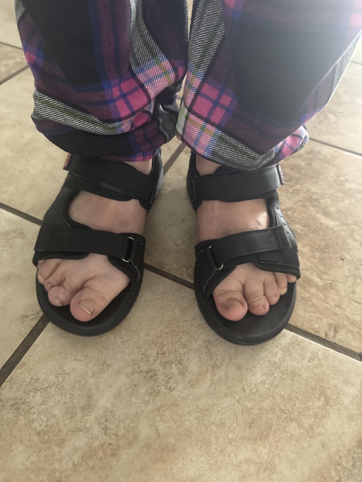FitVille Wide Orthopedic Women's Sandals Wide Width Walking Sandals for Women Plantar Fasciitis & Swollen Feet with Adjustable Ankle Strap customer photo 2
