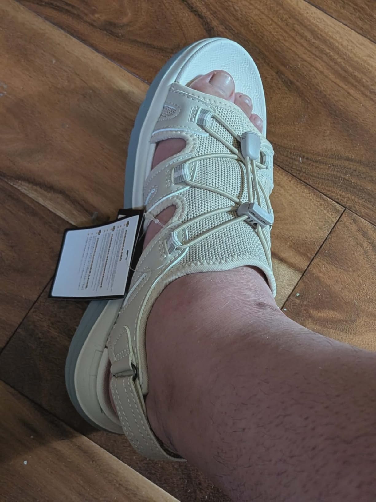 FitVille Women's Orthopedic Wide Sandals with Arch Support Breathable Adjustable Strap Comfortable Walking Sandals For Plantar Fasciitis, Swollen Feet customer photo 2