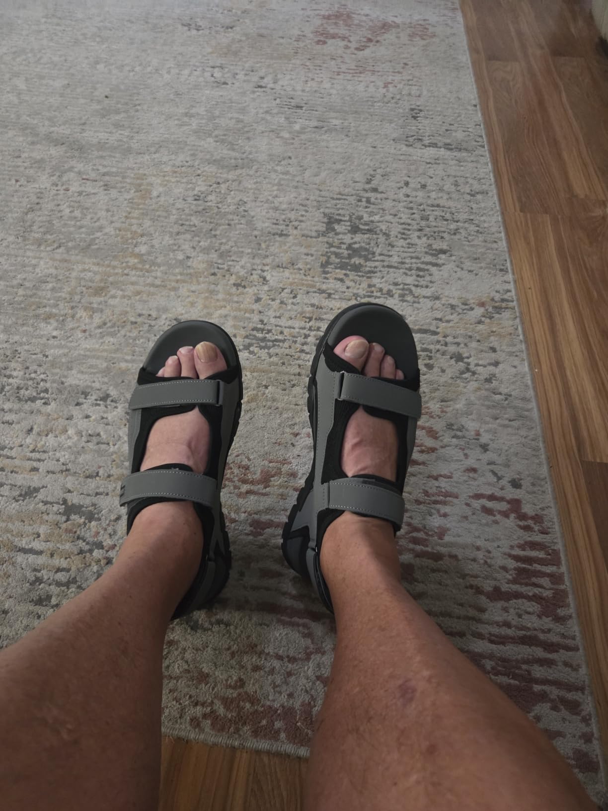 FitVille Men's Wide Sandals Orthopedic Athletic Sandals with Arch Support Comfortable Lightweight Walking Sandals for Outdoor Hiking Beach Travel customer photo 2