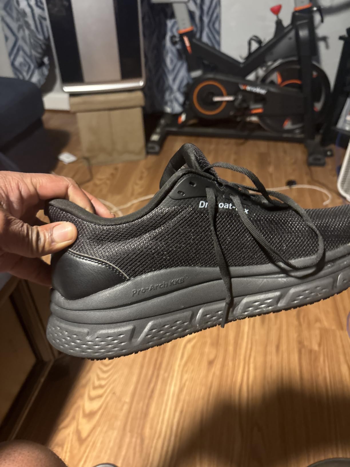Men's Non Slip Work Shoes Waterproof Easy Slip Sneakers for Kitchen Restaurant Chefs Nurses with Arch Fit Support Orthopedic customer photo 2