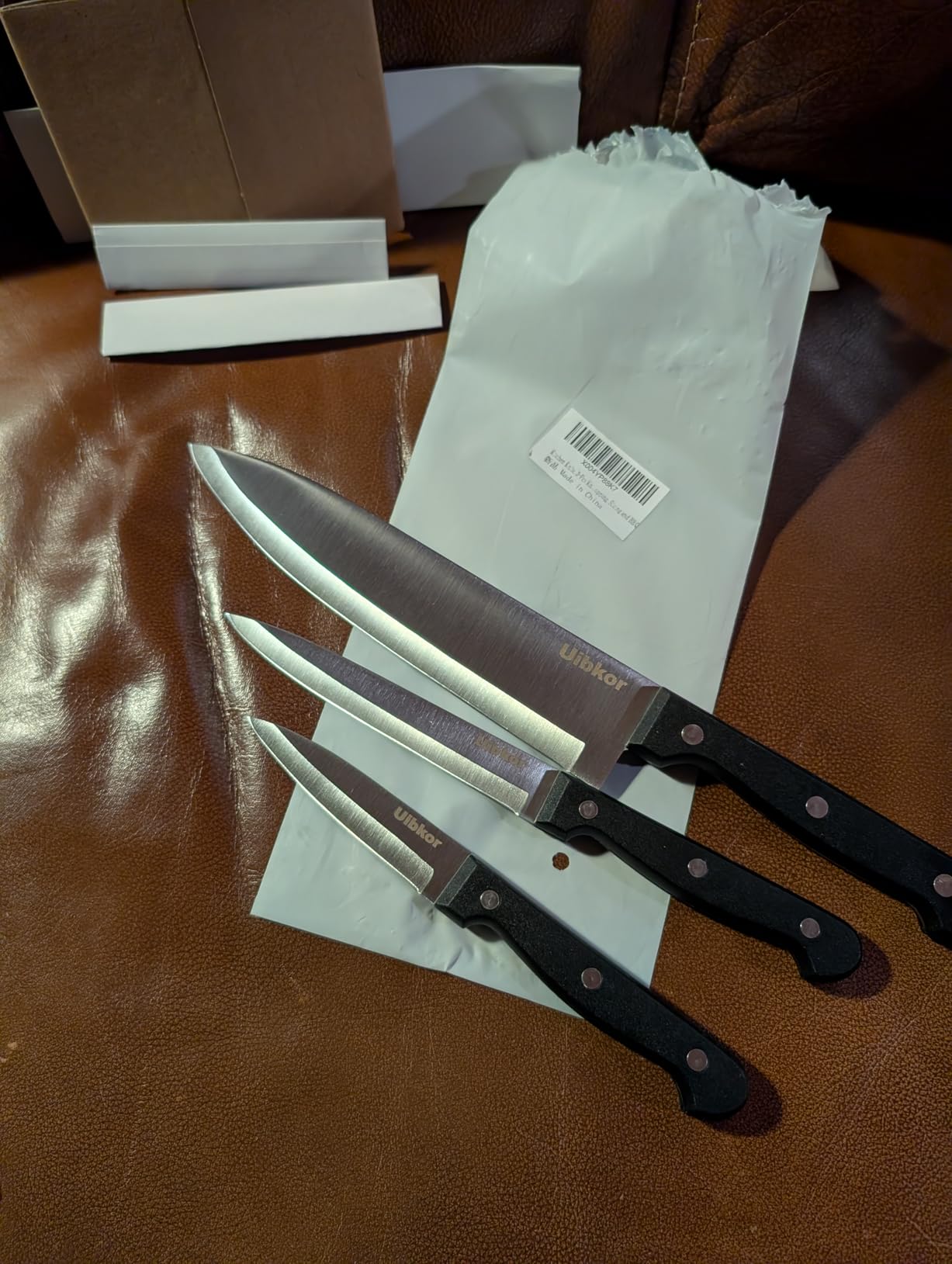 Kitchen Knife, 3-Pcs Knife Set, 8 Inch Chef Knife, 5 Inch Utility Knife | 3.5 Inch Paring Knife, Ultra Sharp Chef's Knives in High Carbon Stainless Steel, Ideal for Cooking, Chopping, Slicing and BBQ customer photo 1