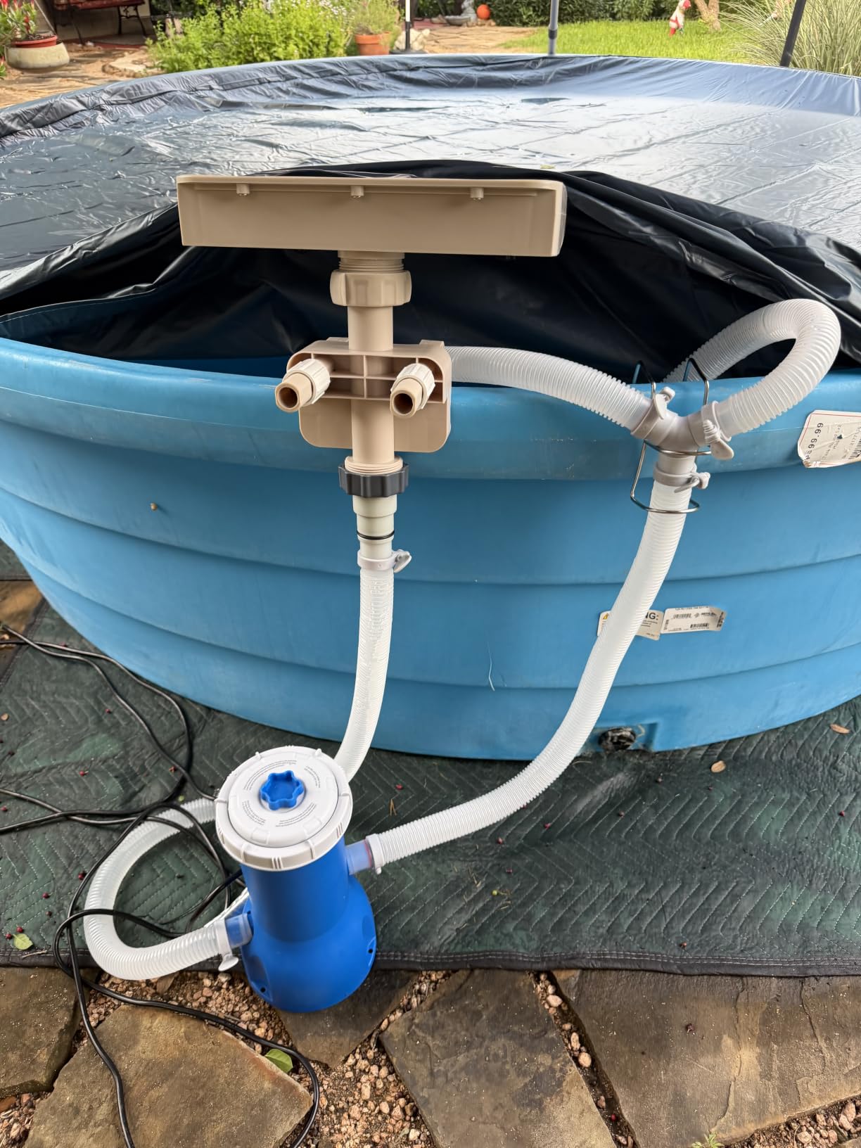 Pool Pump and Filter Above Ground, 1000 Gallon Swimming Filter Cartridge Pumps, Electric Filters Pump for Pools Sand Cleaning Tool, 1000 GPH Pool Pumps for Above Ground customer photo 2
