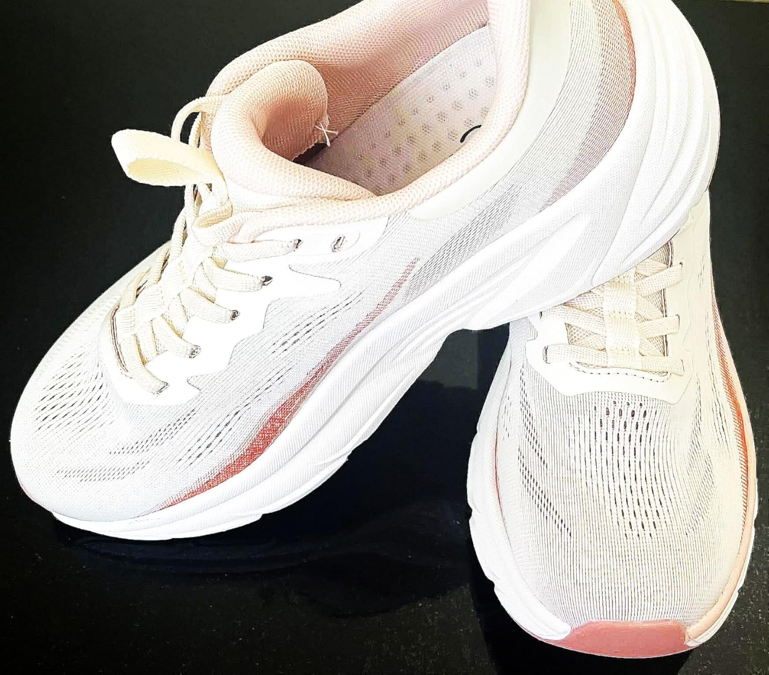 SMILIN Women's Slip On Walking Shoes with Arch Support, Comfortable Lightweight Cushion Sneakers for Standing All Day Work, Non Slip Breathable Running Tennis Shoes Fashion Sneakers for Casual Gym customer photo 1
