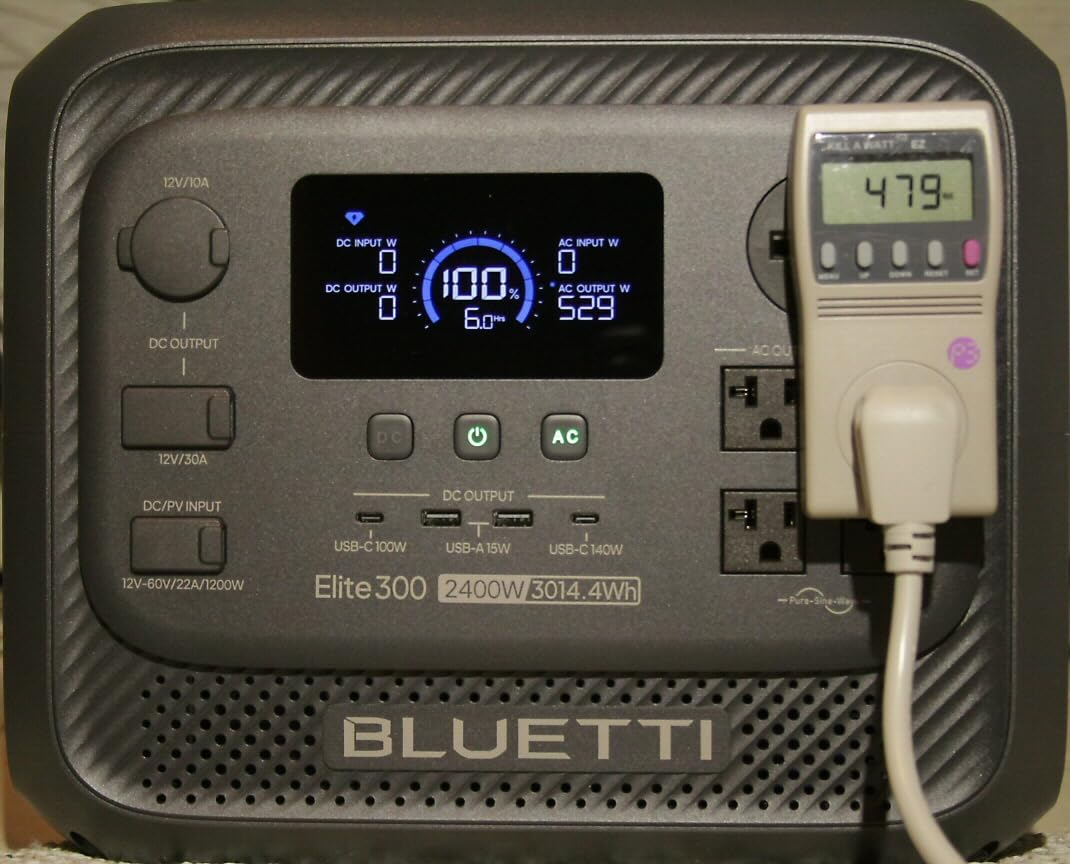 BLUETTI Solar Generator Elite 300 & 2x200W Solar Panel 3014.4Wh LFP Battery customer photo 1