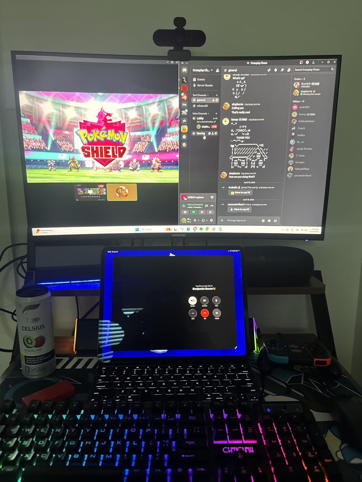 Amzfast 34 Inch 240Hz Curved Gaming Monitor UWQHD (3440x1440), AMZG34C8 Pro customer photo 1