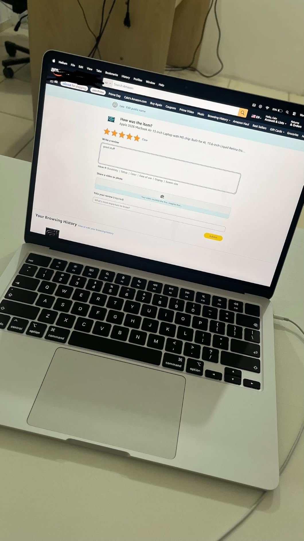 Apple 2026 MacBook Air 13-inch Laptop with M5 chip: Built for AI, 13.6-inch Liquid Retina Display, 24GB Unified Memory, 1TB SSD, 12MP Center Stage Camera, Touch ID, Wi-Fi 7; Midnight customer photo 2