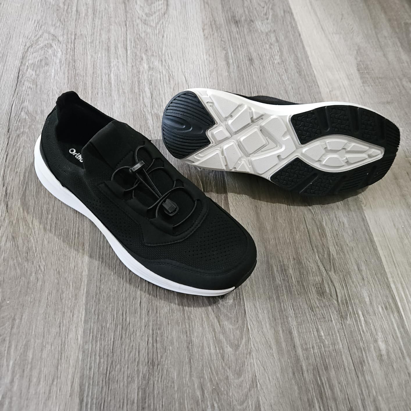 Men's Orthopedic Walking Shoes: Comfortable Arch Support Plantar Fasciitis Sports Walking Shoes, Casual Work Tennis Orthotic Flat Feet Fashion Sneakers for Foot and Foot Pain Relief customer photo 2