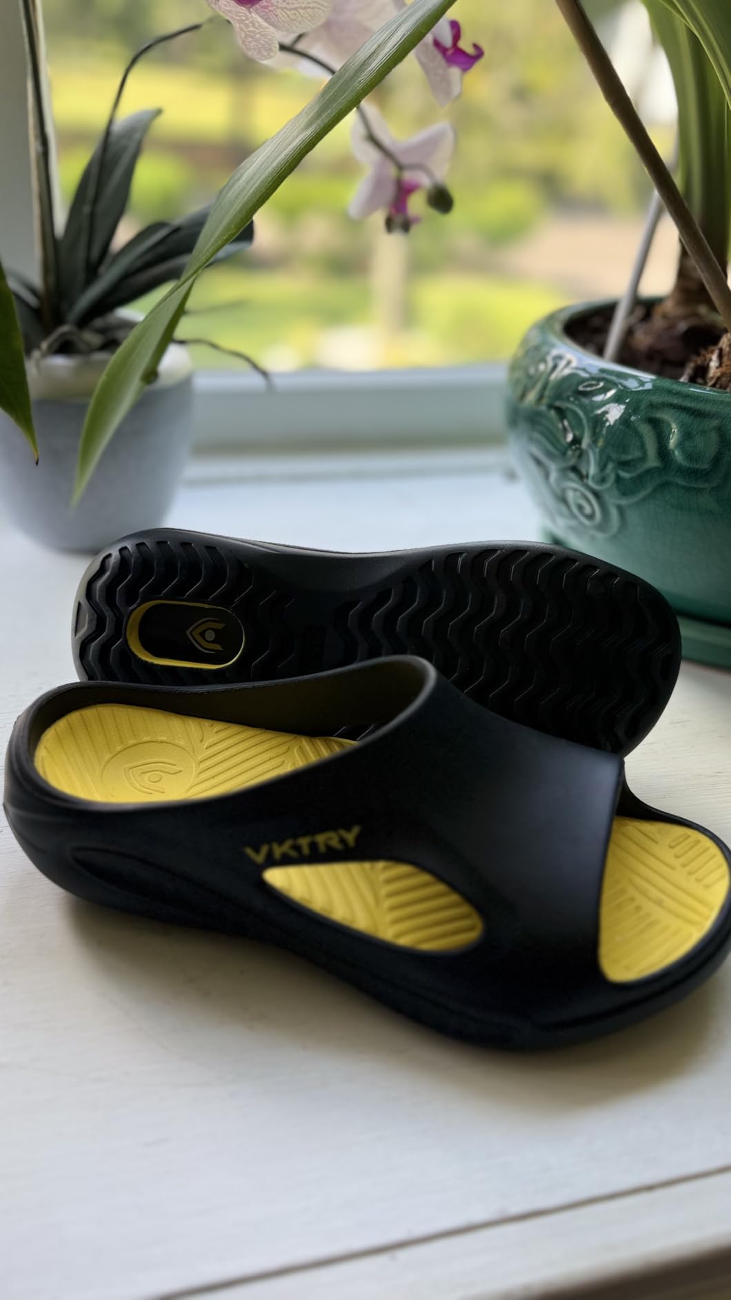 VKTRY Recovery Slides, Cushioning EVA Foam, Carbon Cloud Core, Arch Support customer photo 1