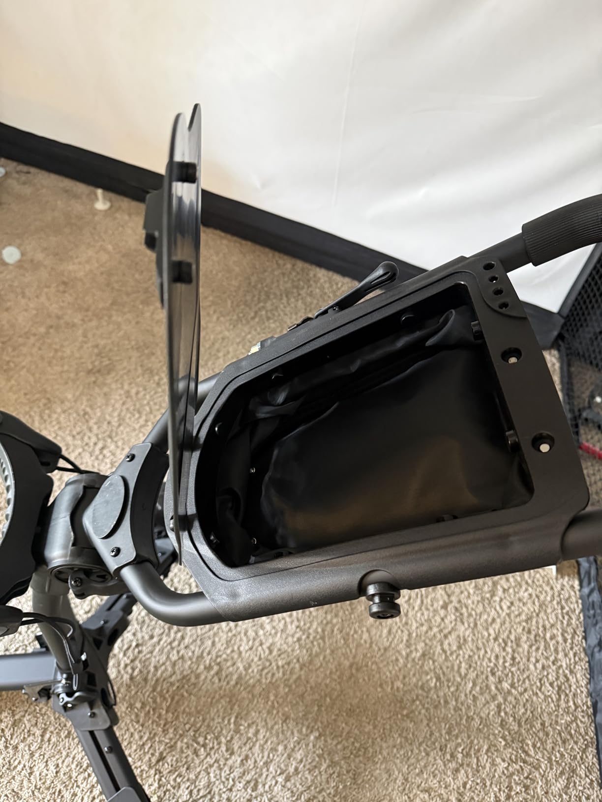 OMADA GOLF T2Lite Golf Push Cart | Lightweight, Ultra-Compact Folding Golf Cart | Large All Terrain Wheels | Umbrella Holder Included | Deep Storage Console | Adjustable Handle, Handbrake + Cup Holder customer photo 2
