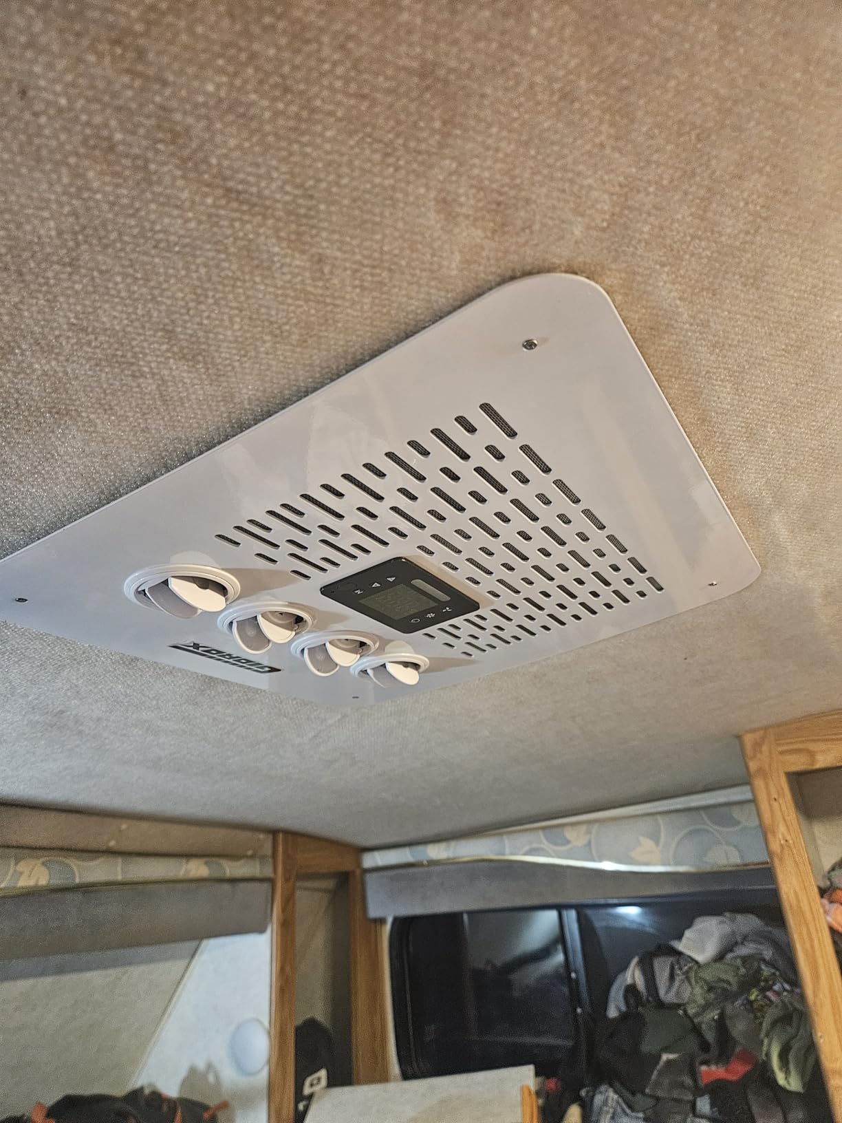 10000 BTU 12V DC RV Air Conditioner - Battery Powered, Low Power Consumption, Ultra Quiet & Fast Cooling Upgraded Rooftop AC Unit with APP Remote for Camper Van and Truck (Cooling Only) customer photo 2