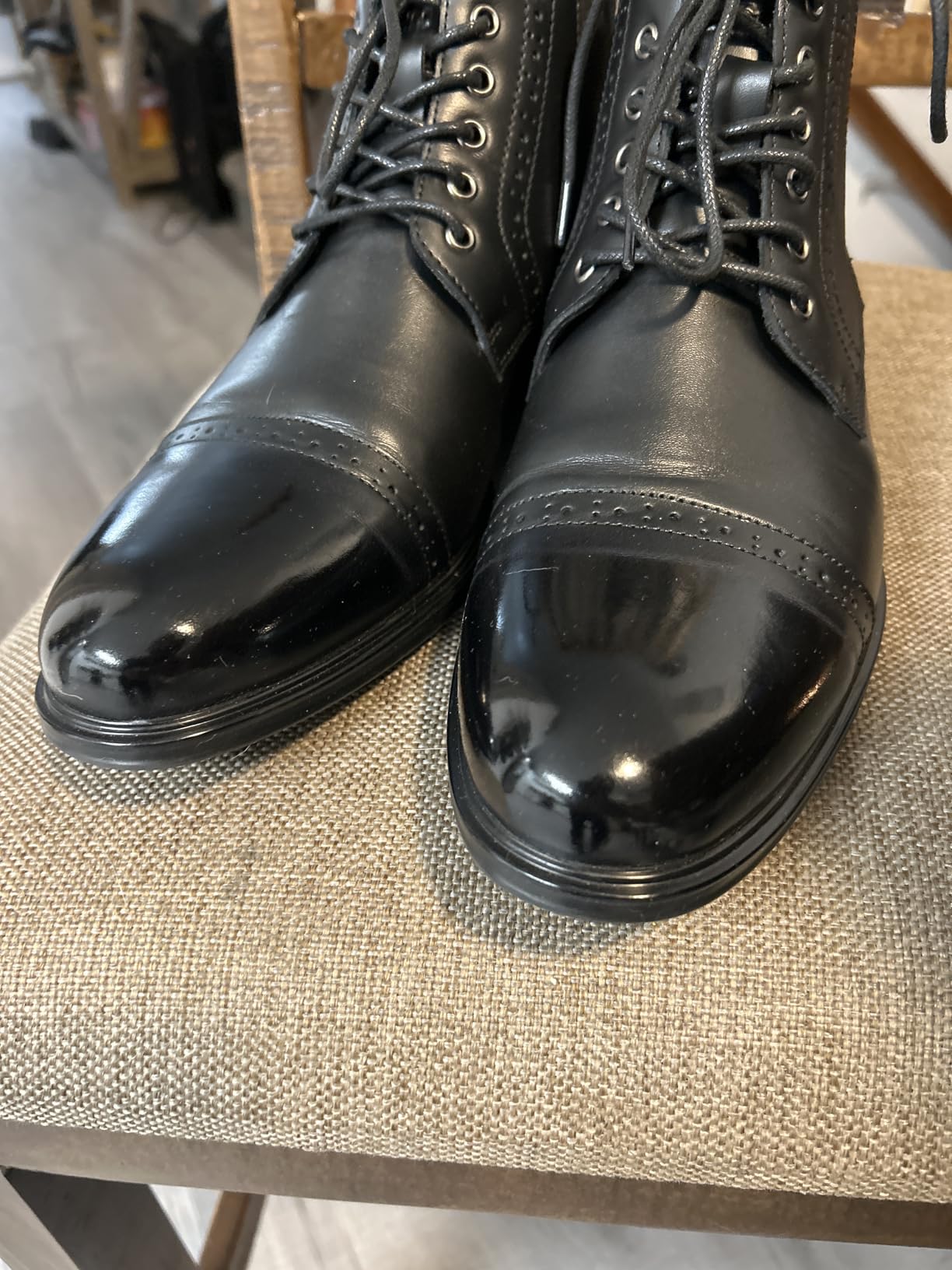 ArcBrothers Men's Chelsea Boots, Relaxed Fit Roomy Toe Box Design, Premium Leather Slip-on Ankle Boots customer photo 2