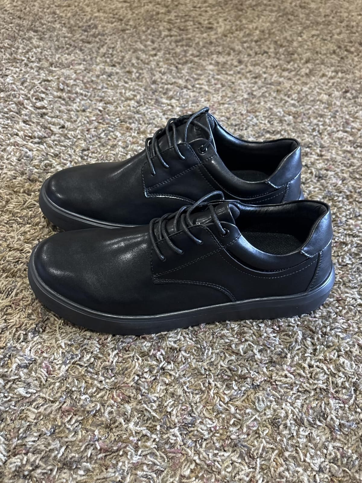 Men's Orthopedic Wide Leather Dress Walking Shoes: Comfortable Arch Support Oxfords for Plantar Fasciitis, Orthotic Flat Feet Casual Business Work Shoes for Foot and Heel Pain Relief customer photo 2