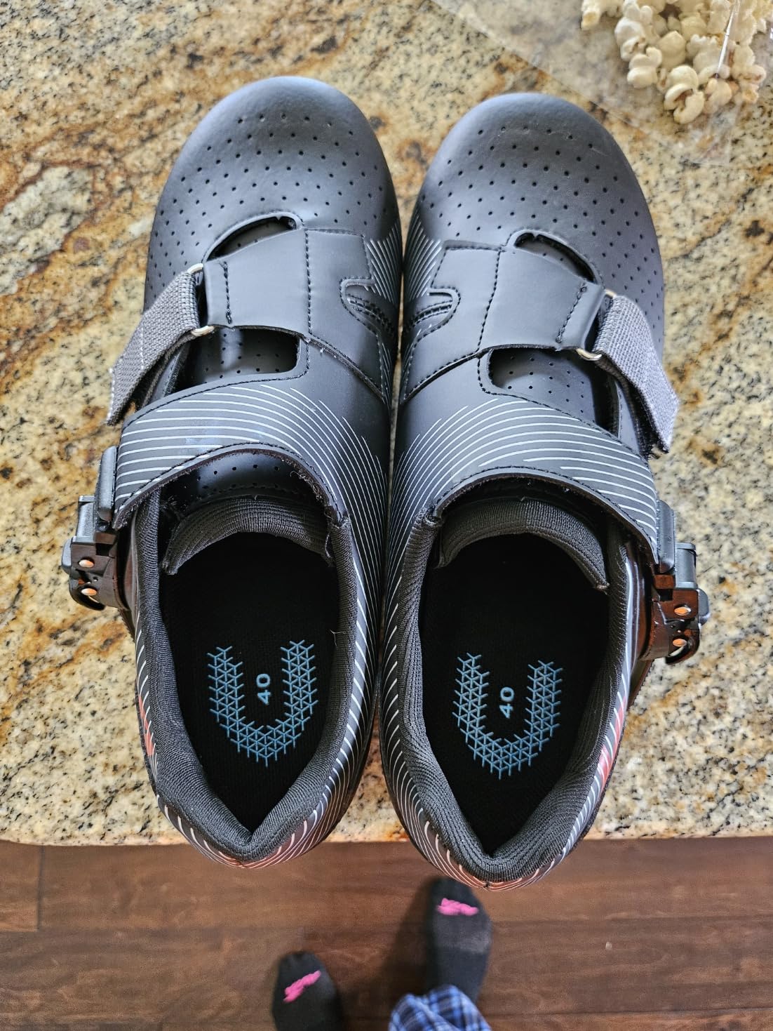 Kyedoo Mens Wide Cycling Shoes Compatible with Peloton Bike Shoes | Wide Toe, Delta Cleats Included, Idea for Indoor Outdoor Gym Racing Bicycle Road Bike Cycling Riding Biking customer photo 1