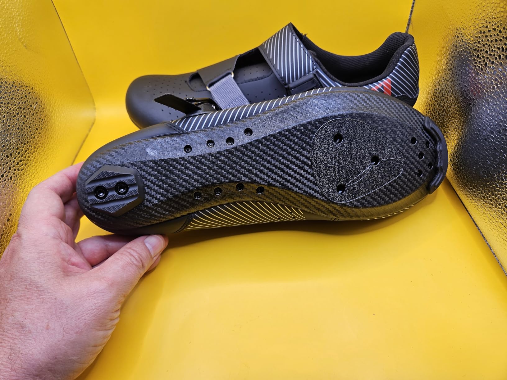 Kyedoo Mens Wide Cycling Shoes Compatible with Peloton Bike Shoes customer photo 2