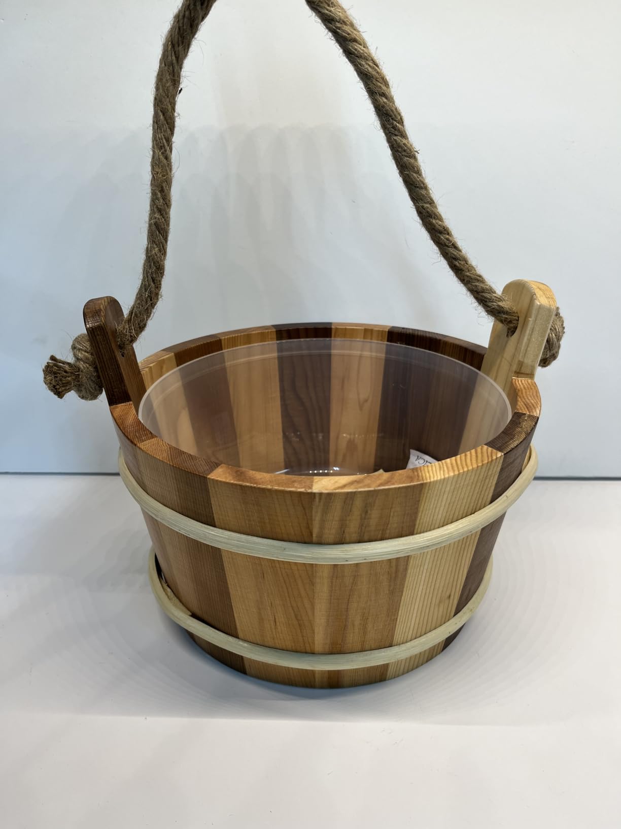 Red Cedar 3PCS Sauna Kit, Bucket & Ladle with Thermometer Hygrometer customer photo 2
