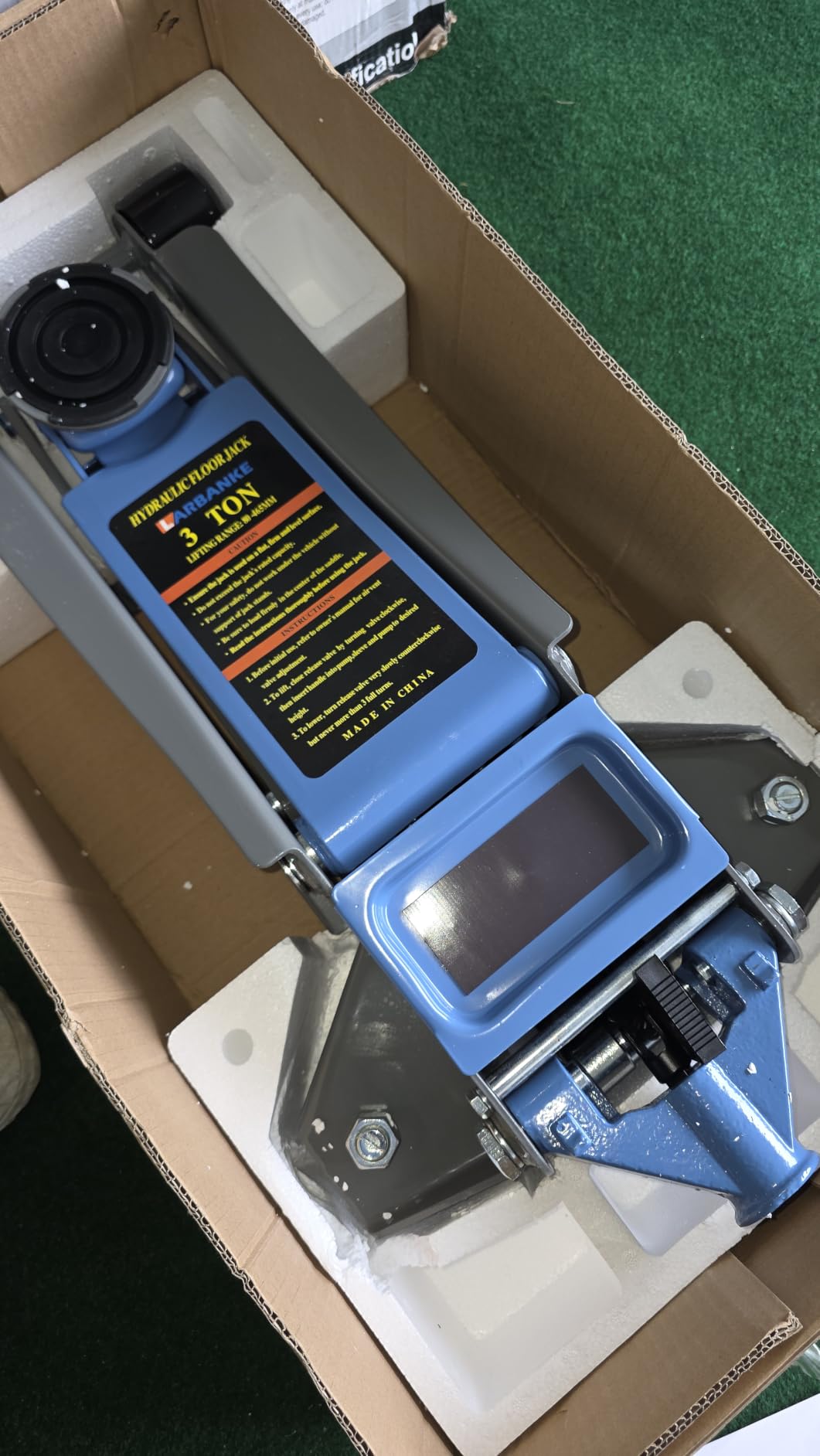 LARBANKE 3Ton Hydraulic Floor Jack,6600LBS Car Jack Lift Range:5.31