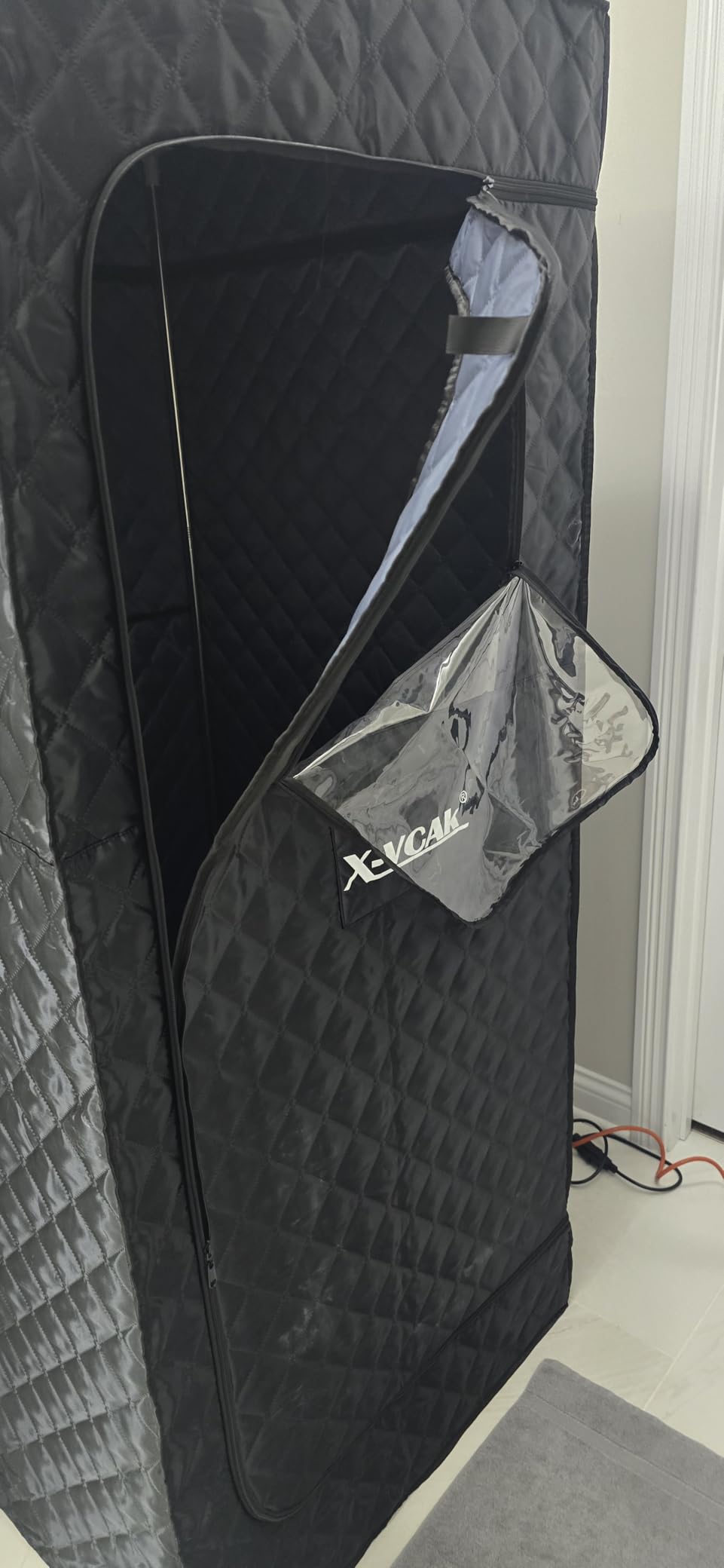 X-Vcak Upgraded 2 Person Sauna, Portable Sauna with 5 Layer Waterproof, Portable Steam Sauna Tent with 2 Steamers, 2 Folding Chair, 71”x 49”x 36