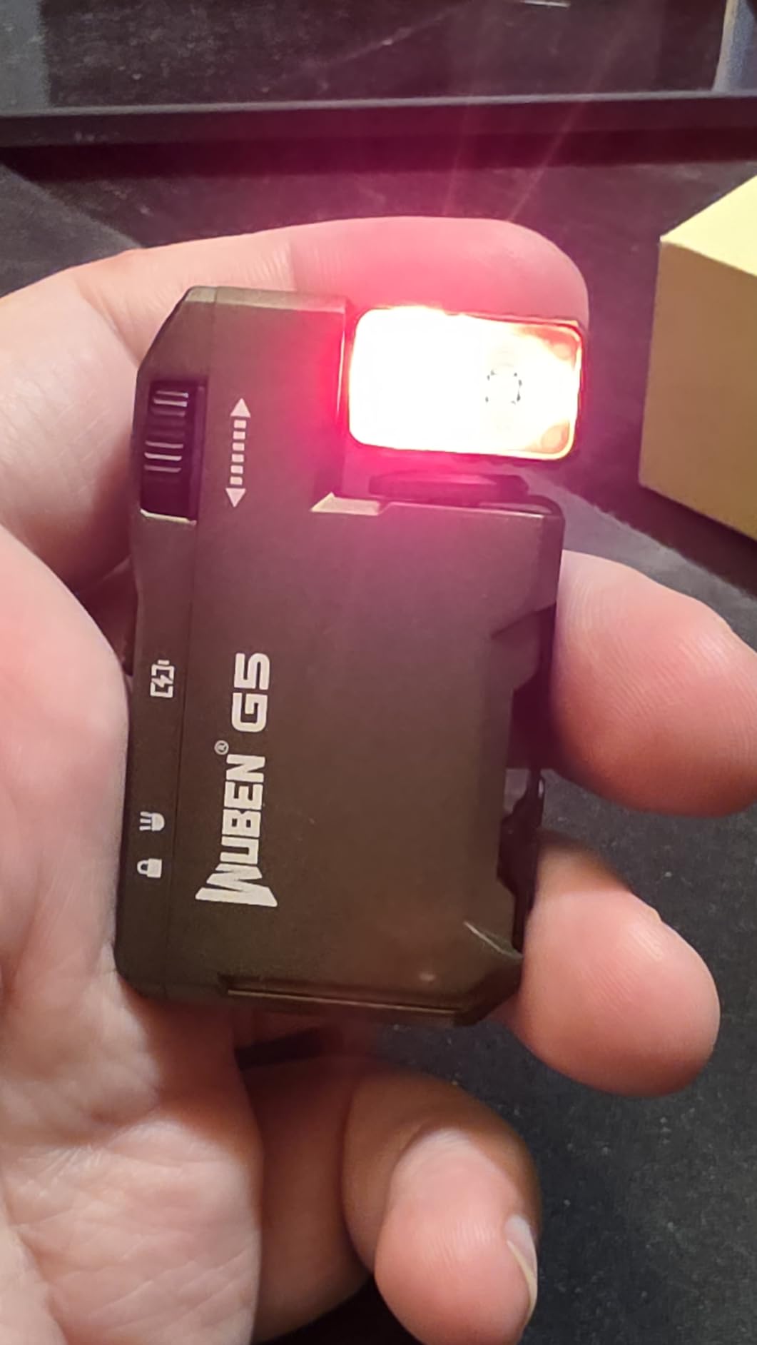 WUBEN G5 EDC Rechargeable Flashlight, Mini Bright Small Pocket Flash Light | 400 Lumens Dual Light Source LED Flashlight with RGB, Magnetic Flat Compact Keychain Flashlight for Home, Camping, Emergency customer photo 2