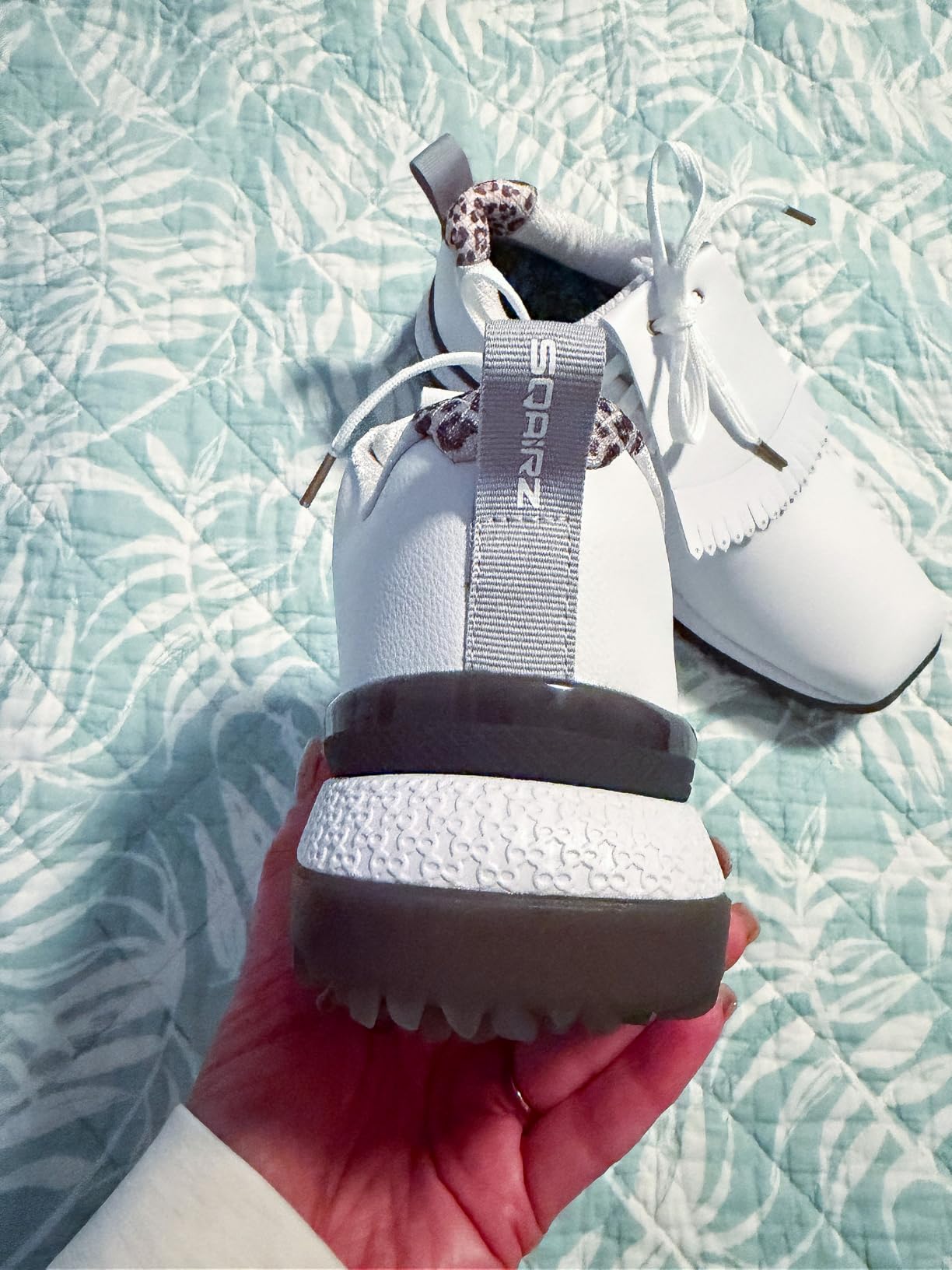 Ultra Tour-Lite Women's Spiked Golf Shoes Waterproof Lightweight Performance with Wide Toe Box customer photo 2