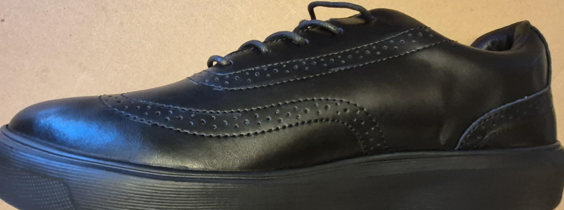 Men's Orthopedic Business Leather Dress Shoes: Comfortable Arch Support Plantar Fasciitis Formal Oxford, Casual Orthotic Flat Feet Walking Shoes for Foot and Ankle Pain Relief customer photo 1