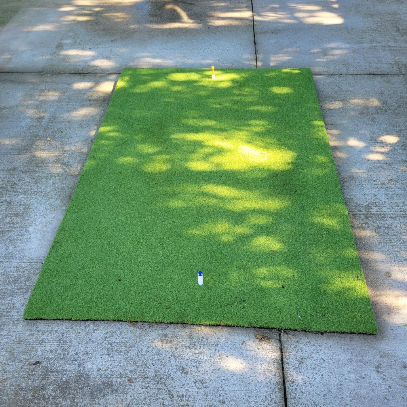 Golf Hitting Mat 5x4ft & 6x4ft, XL 26mm Professional Golf Practice Mat for Driving & Swinging, Realistic Grass Golf Training Mat for Garage & Backyard, Ultra-Durable Artificial Turf, Gifts for Him Men customer photo 1