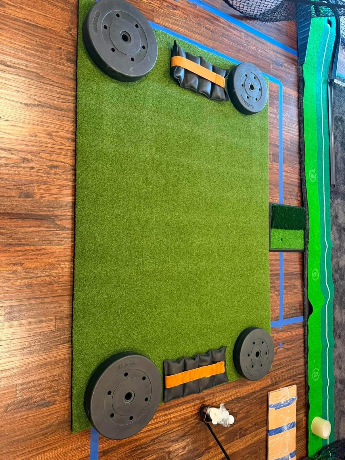 Golf Hitting Mat 5x4ft & 6x4ft, XL 26mm Professional Golf Practice Mat for Driving & Swinging, Realistic Grass Golf Training Mat for Garage & Backyard, Ultra-Durable Artificial Turf, Gifts for Him Men customer photo 2