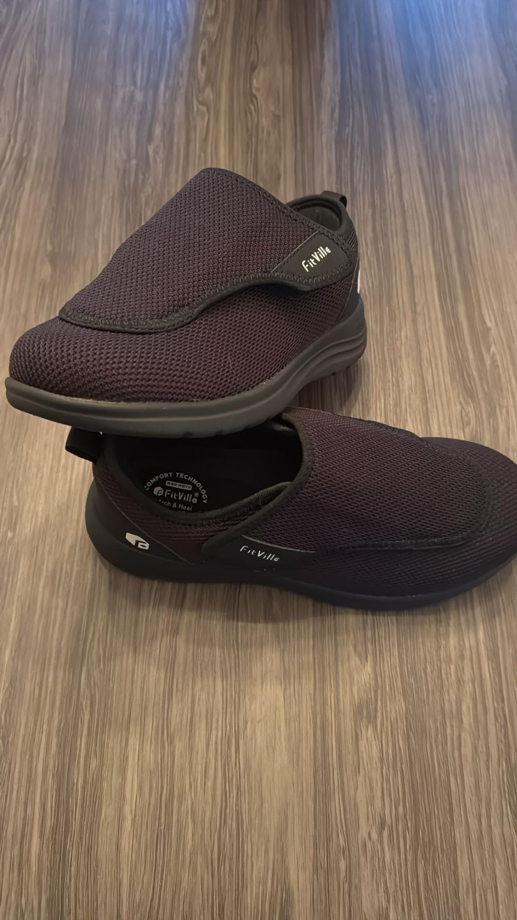 Diabetic Shoes for Women Extra Wide Walking Shoes Slip-On Orthopedic Shoes with Adjustable Strap for Swollen Feet Neuropathy - EasyTop Wings V2 customer photo 2